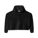 Black Appliqué Hoodie