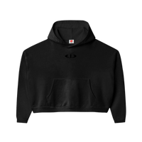 Black Appliqué Hoodie