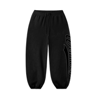 Black Appliqué Sweats