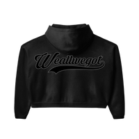 Black Appliqué Hoodie